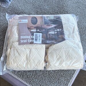 Cream Dining Seat Covers